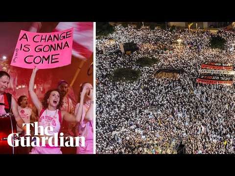 Thousands rally against Netanyahu in Tel Aviv ahead of Israeli elections