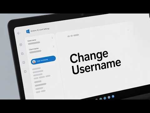 How to Change Account Username on a Laptop Windows 10 Guide