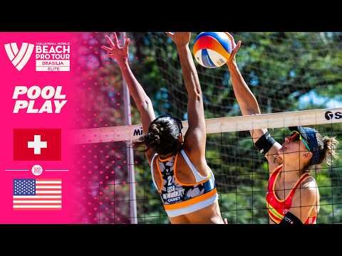 Hüberli/Brunner vs. Savvy/Newberry - Pool Play Highlights | Brasilia 2026 #BeachProTour