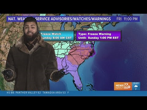 11PM Update: Record cold temperatures today, possibly even colder tomorrow