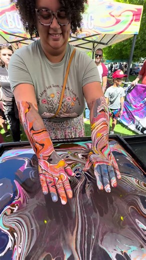 Body Marbling Paint Dip by BLVisuals at Return to the River Festival 27