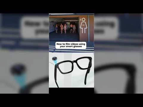 AI Smart Glasses with Camera, Bluetooth Audio & AI Assistant (Clear)