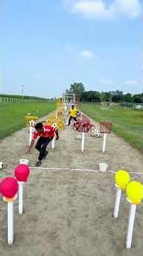 red vs yellow through a full course of speed, skill, and quick decisions