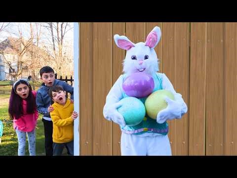 Egg Hunt with Bunny Heidi and Zidane!! Who Finds The Most Eggs?!