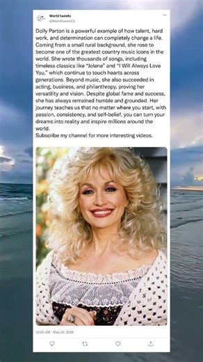 From Small Town Girl to Global Icon — The Untold Story of Dolly Parton’s Success😱
