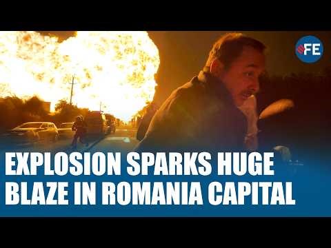 Blaze In Bucharest After Explosion Triggers Massive Power Plant Fire