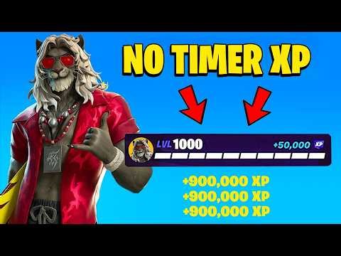 THE BEST *NO TIMER* FORTNITE XP MAP to FARM & LEVEL UP FAST in FORTNITE WINTERFEST! (205,000!)