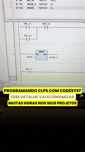 Filipe Fraga | Automação Industrial on Instagram: "Programando CLPs com CodeSys? Esse DETALHE vai economizar HORAS nos seus projetos Você que já programa ou quer dominar o CodeSys... Todo profissional de automação deveria saber isso aqui. Muita gente trava em detalhes simples e perde tempo em algo que poderia acelerar o projeto inteiro. 👉 Se você usa equipamentos da Schneider, WEG ou outros que rodam com CodeSys, isso aqui vai te economizar tempo e mostrar domínio. 📌 Existem duas formas de a