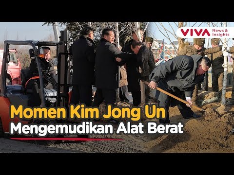 Aksi Langka Kim Jong Un, Turun Langsung Ikut Mencangkul Pembangunan Monumen