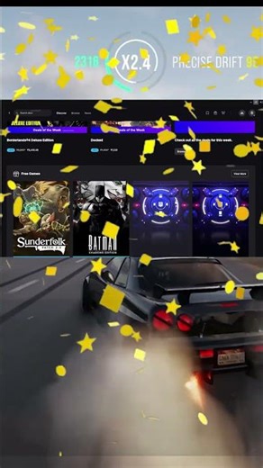 GRAB THESE FREE GAMES NOW 🎮🔥#epicgames #freegames #viralvideo #batman shadow edition #sunderfolk