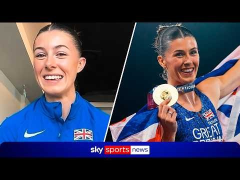 Amy Hunt reacts to four gold medal wins & making history with Asher-Smith at European Championships