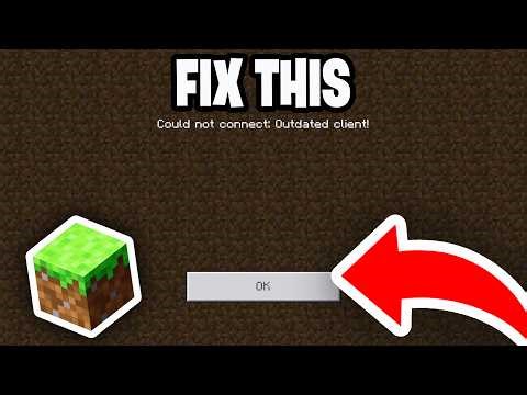How To Fix Outdated Client In Minecraft! - Java & Bedrock
