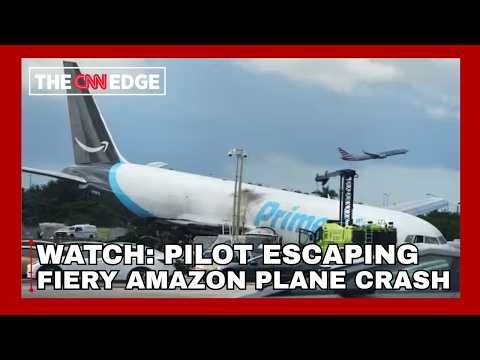 Amazon Cargo Plane Crash: Pilot Makes A Miraculous Escape From Fiery Miami Airport | N18G