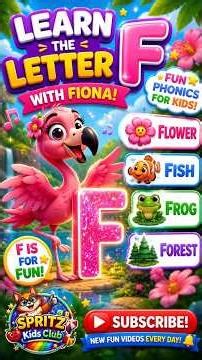 Learn the Letter F with Fiona the Flamingo! 🦩 Phonics for Kids Fun