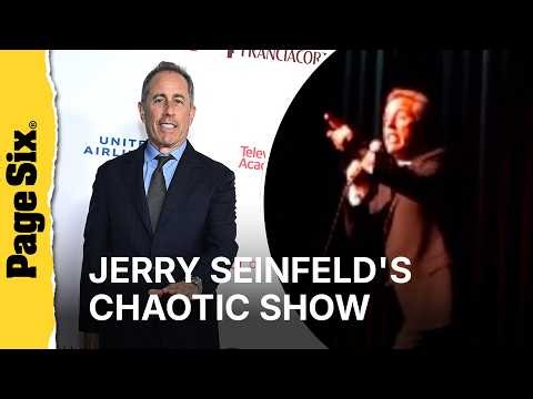 Jerry Seinfeld dances as pro-Palestine protesters interrupt Chicago show