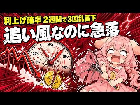 ビットコイン急落｜利上げ確率が2週間で3回乱高下【10/28】