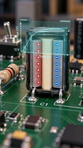 How Does a Capacitor Store Charge? 🔋 | Capacitor Charging Explained in 3D Animation #electrical
