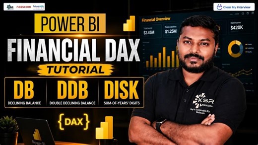 PowerBI Financial DAX Tutorial: DB, DDB, and DISK Functions | Mahesh Desireddy