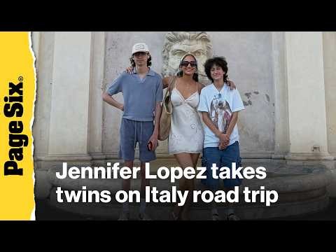 Jennifer Lopez gives rare glimpse of twins on Italy road trip before becoming an empty nester
