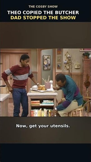 Watch The Cosby Show — Theo Copies the BUTCHER… Dad Says STOP