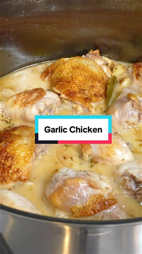 Full YouTube for this is up now! Check out how to make 40 garlic clove chicken, link in bio #recipe #chicken