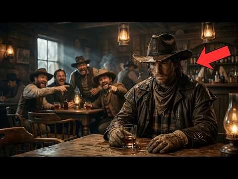 They Poured Whiskey on His Head and Laughed… The No-Name Gunslinger Didn't Say a Single Word.