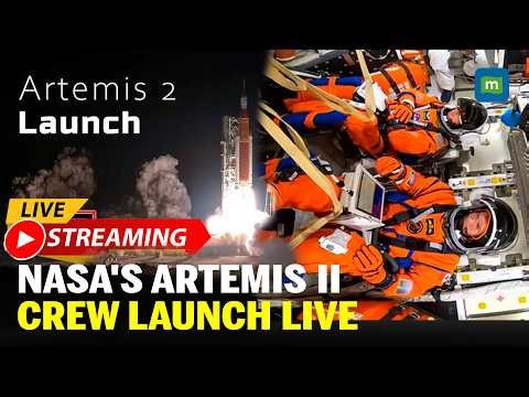NASA's Artemis 2 Launches To The Moon LIVE : NASA's Artemis II Crew Launch Live Stream | Moon Rocket