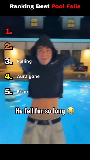 Ranking Best Pool Fails 🤣🤣🤣#poolfails #pool #funny #viral #fyp #prank