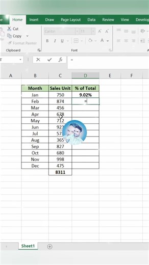 Percentage Calculate in Excel #exceltricks #exceltips #exceltutorial #explorar
