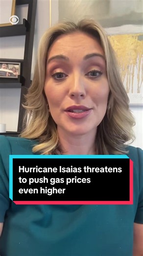Hurricane Isaias is threatening key Gulf Coast energy infrastructure as oil prices are already elevated. With roughly 15% of U.S. refining capacity potentially in the storm’s path, analysts warn disruptions could put further pressure on gas prices. #oil #weather #weathertok #moneytok #economy