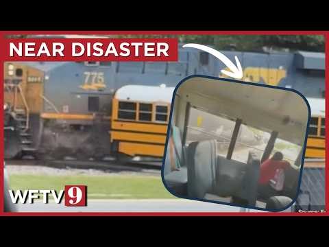 School Bus Avoids Near-Deadly Train Disaster, Driver Arrested