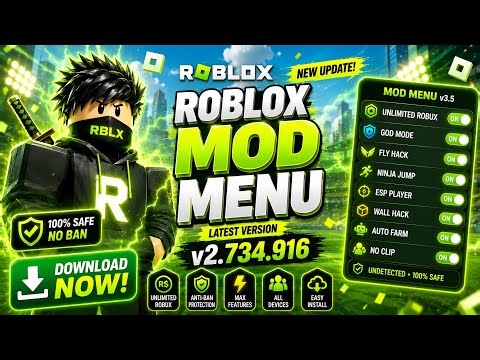 Roblox Mod Menu v2.734.916 | Unlimited Robux & Script | Roblox Mod Apk | Roblox Mod Menu