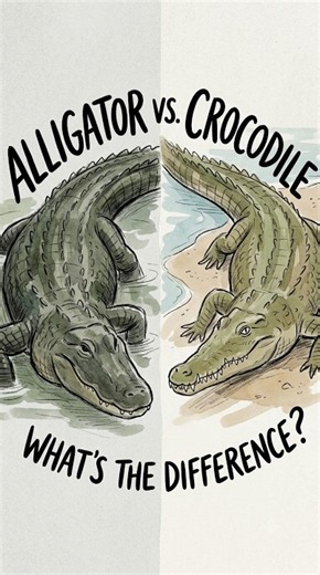Alligator vs. Crocodile - What's the difference?