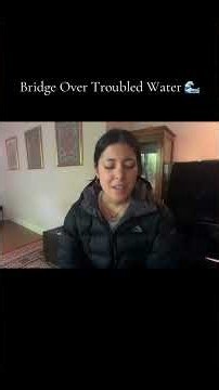 Bridge over troubled water cover 🌉 #singersongwriter #pianocover #fyp #bridgeovertroubledwater