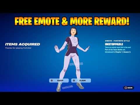How To Get Unstoppable Emote NOW FREE in Fortnite! (Free Unstoppable Emote) Team Battle Rewards!