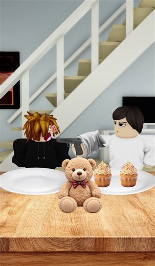 The brothers couldn't agree on how to share the cupcakes in Roblox Brookhaven