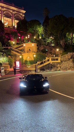 New Ferrari F80 Spotted in Monaco: Nero Stellato Black & Red Carbon