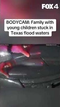Police save children stuck in Texas flood waters with jumper cables