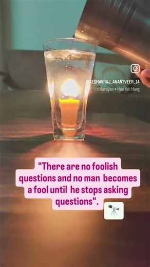 Magic of Candle With Glass and Water