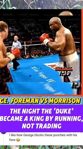 George Foreman vs Tomy Morrison #boxing #shorts #new #knockout #highlights