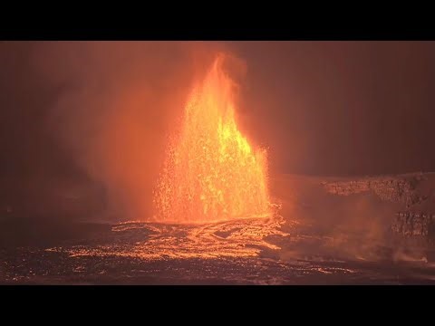 Watch: Hawaii's Kīlauea volcano erupts for more than 8 hours