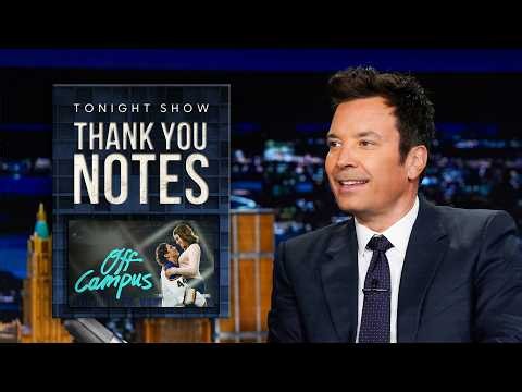 Thank You Notes: Stanley Cup Final, Reusable Water Bottles | The Tonight Show Starring Jimmy Fallon