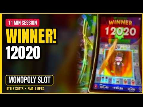 WINNER 12020! 11-Minute Monopoly Slot Machine Session 🎩💰 Mr. Monopoly | Little Slots