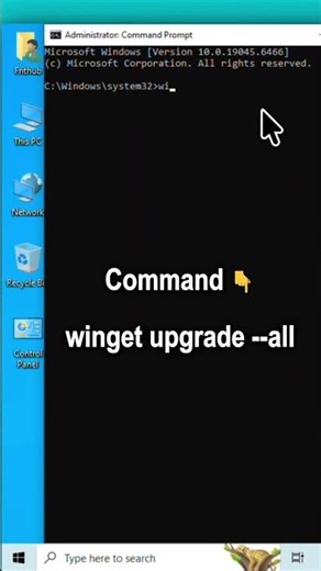 Update All Apps in Windows 10/11 with One Command (Winget Trick) #shorts