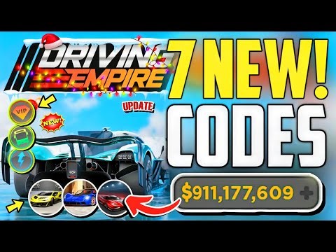 ⚠️NEW YEAR!⚡[CODES]⚠️DRIVING EMPIRE ROBLOX REDEEM CODES 2026 - DRIVING EMPIRE CODES