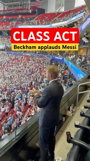Beckham Stayed Back… Just to Applaud Messi 🐐❤️