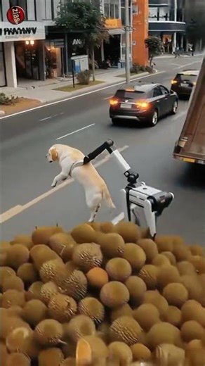 Robot Dog Rescues Trapped Golden Retriever from Peril Collapse
