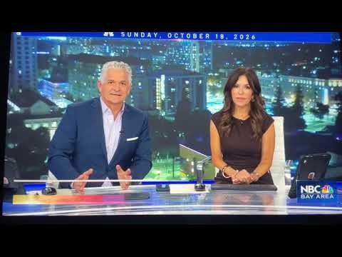 KNTV NBC Bay Area News at 11pm open October 18, 2026