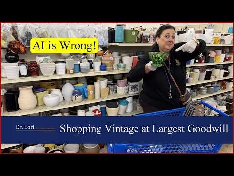 AI is Wrong! Shopping Vintage at World's Largest Goodwill Store with Dr. Lori