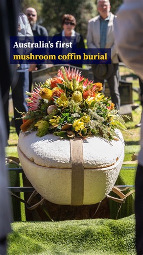 Australia’s first mushroom coffin burial